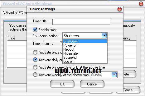 خاموش شدن رایانه به صورت خودکار، PC Auto Shutdown 5.3
