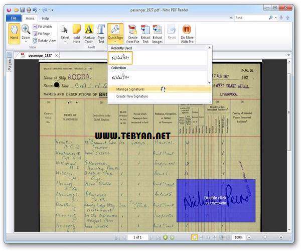مشاهده فایل های PDF و ویرایش آنها، Nitro PDF Reader 2.4.1.1