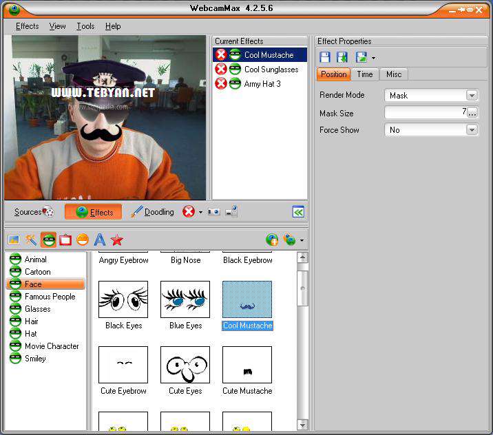 مدیریت وبکم، WebcamMax 7.6.7.6
