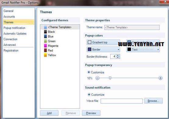 مدیریت جیمیل به همراه نسخه قابل حمل، Gmail Notifier Pro 4.2