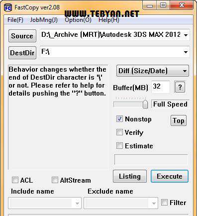 کپی سریع اطلاعات، FastCopy 2.11