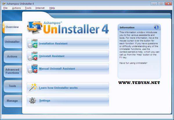 حذف برنامه های نصب شده به همراه نسخه قابل حمل، Ashampoo UnInstaller 4.30
