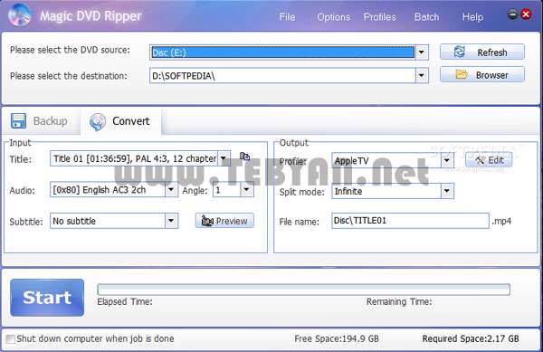 تبدیل کننده لوح فشرده دی وی دی، Magic DVD Ripper 7.0.0 Final