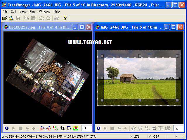 مشاهده و ویرایش تصاویر، FreeVimager 4.0.0