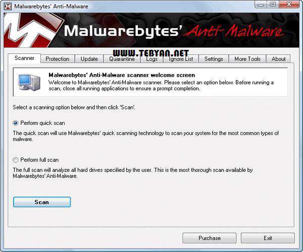 ضدجاسوسی قدرتمند + پرتابل، Malwarebytes Anti-Malware 1.62.0.1100 Final