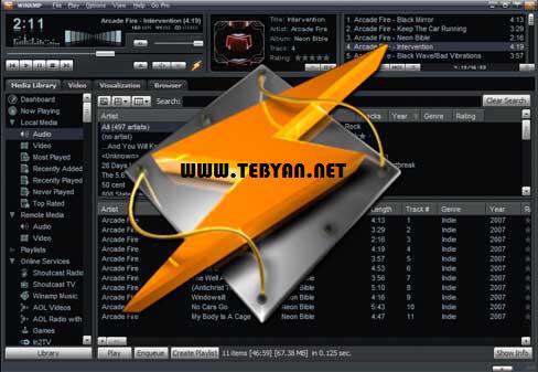 پلیر قدرتمند فایل های صوتی + پرتابل، Winamp Pro 5.63