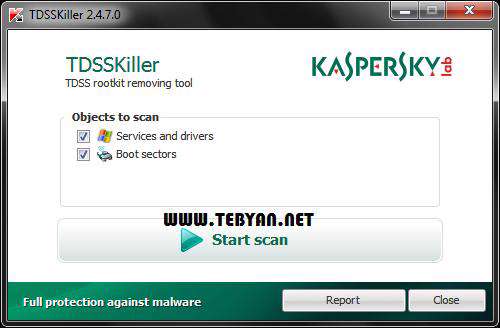 ضدروت‌کیت کاسپراسکی، Kaspersky TDSSKiller 2.7.42.0