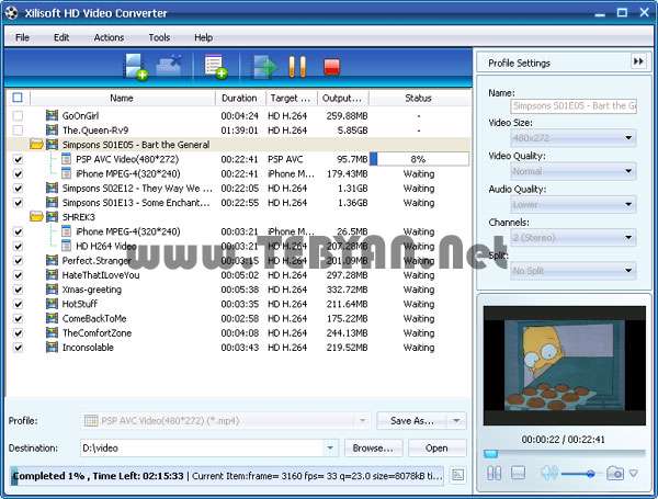 تبدیل فیلم با کیفیت اچ دی، Xilisoft HD Video Converter 7.4.0