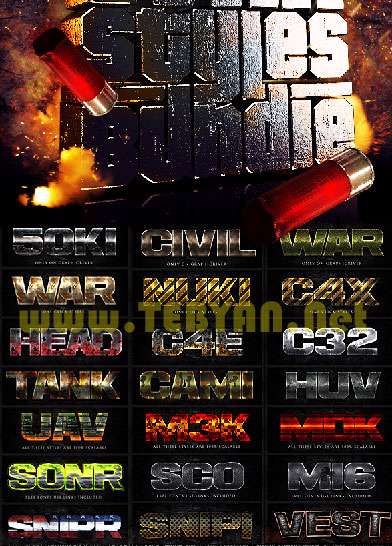 الگوهای متنی PSD ویژه فتوشاپ 