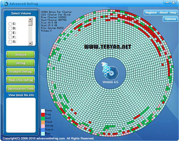 یکپارچه سازی هارد دیسک به همراه نسخه قابل حمل، Advanced Defrag 6.6.0.1