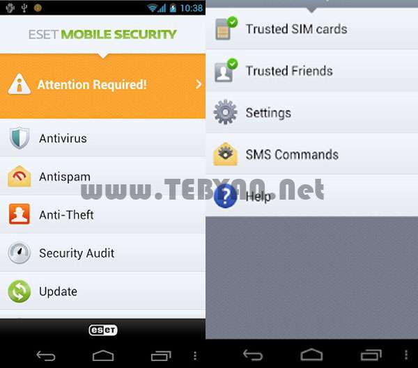 بسته امنیتی ESET نسخه اندروید، ESET Mobile Security 1.1.603.893