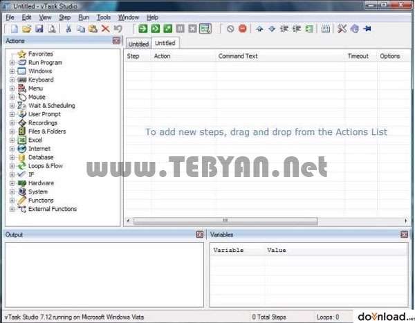 مدیریت اتوماتیک فعالیت های روزانه کامیپوتر، vTask Studio 7.83