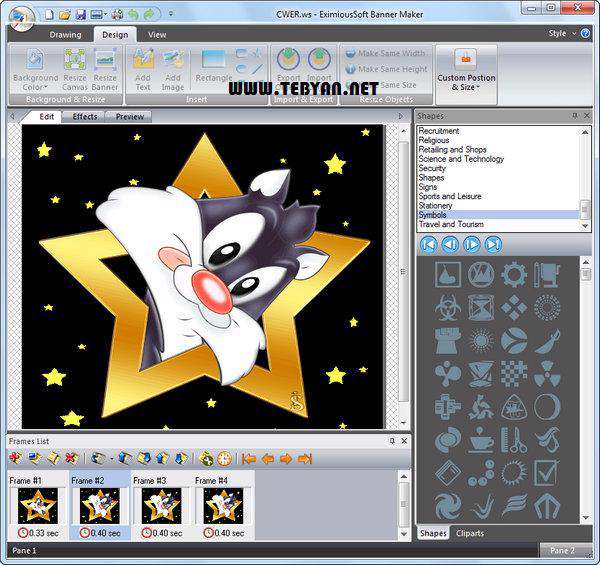 ایجاد و ساخت بنر + پرتابل، EximiousSoft Banner Maker 5.00