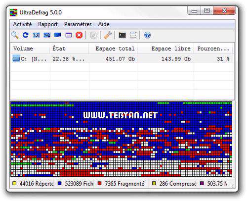 یکپارچه سازی سریع هارد، UltraDefrag 5.0.7 Final