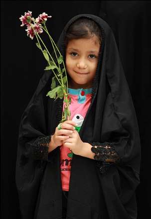 گزارش تصویری از آئین خطبه خوانی و گلریزان در حرم حضرت معصومه(س) - قم