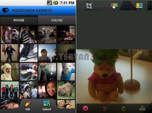 نرم افزار فتوشاپ نسخه اندروید، Adobe Photoshop Express v1.3.2