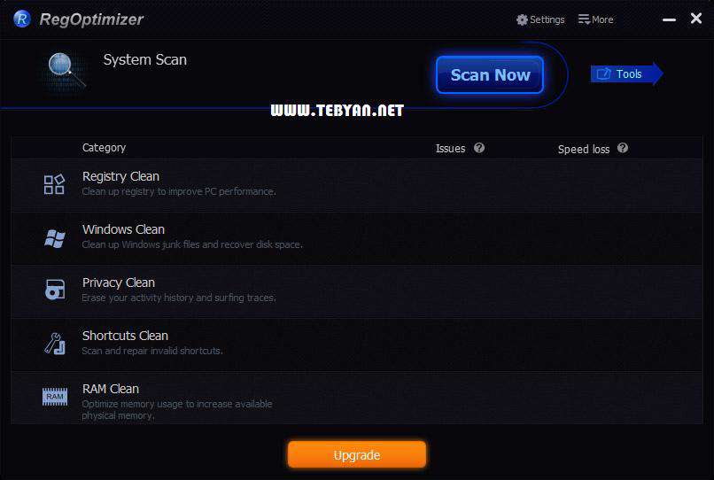 بهینه کننده رایانه و رجیستری به همراه نسخه قابل حمل، Iobit RegOptimizer 2.0.0.9