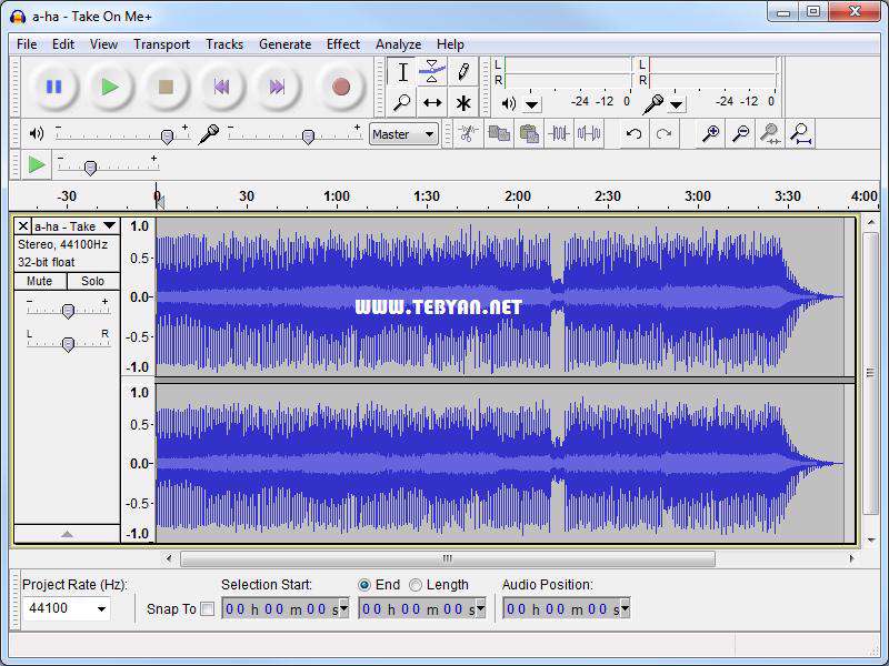 ویرایش قدرتمند فایل های صوتی، Audacity 2.0.2