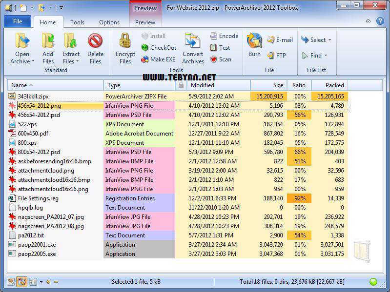 فشرده ساز قدرتمند فایل + پرتابل، PowerArchiver 2012 13.03.01 Final