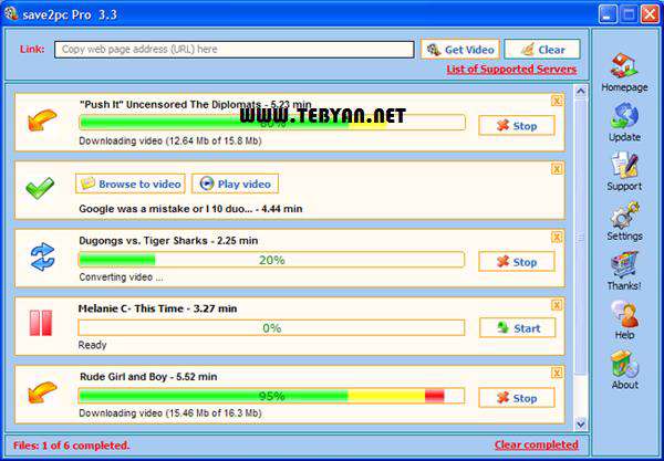 ذخیره و تبدیل ویدیوهای آنلاین + پرتابل، Save2pc Ultimate 5.19 Build 1411