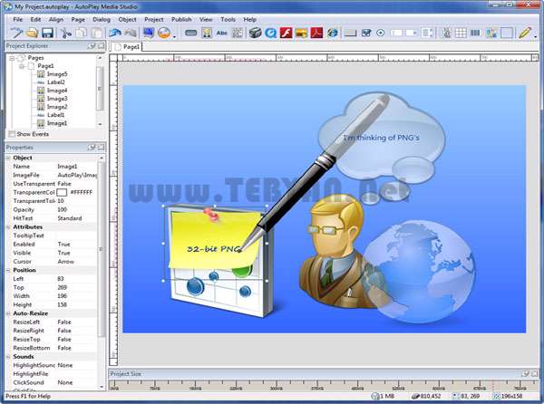 ایجاد اتوران‏های حرفه ای، AutoPlay Media Studio 8.1