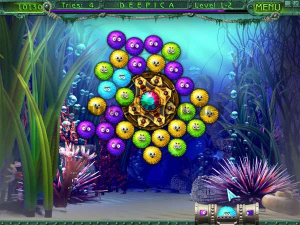 بازی مرحله ای توپ های رنگی، Deepica