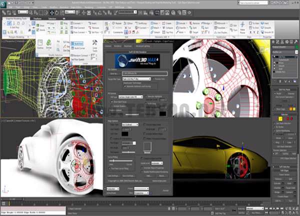 طراحی تصاویر سه بعدی، Rain Swift 3D Max 4.0.169