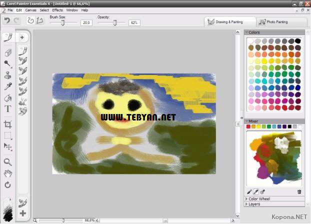 خلق نقاشی های زیبا، Corel Painter Essentials 4.0.1.58 Retail