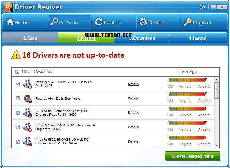 بروزرسانی درایورهای سیستم، Driver Reviver 4.0.1.28