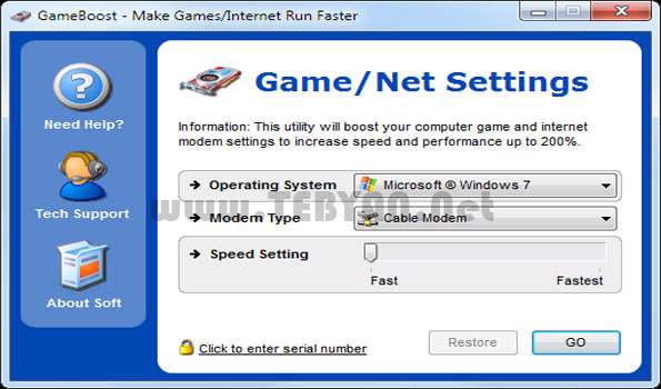 بهینه سازی برای اجرای بهتر بازی، PGWARE GameBoost 1.10.1.2012