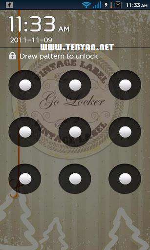 تغییر ظاهر قفل نسخه اندروید، GO Locker v1.50