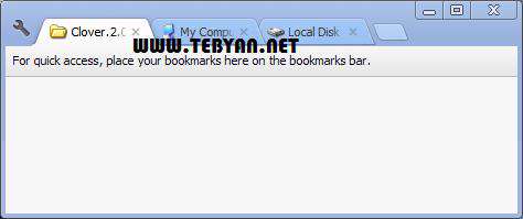 نمایش اکسپلورر ویندوز به صورت تب، Clover 2.0.136