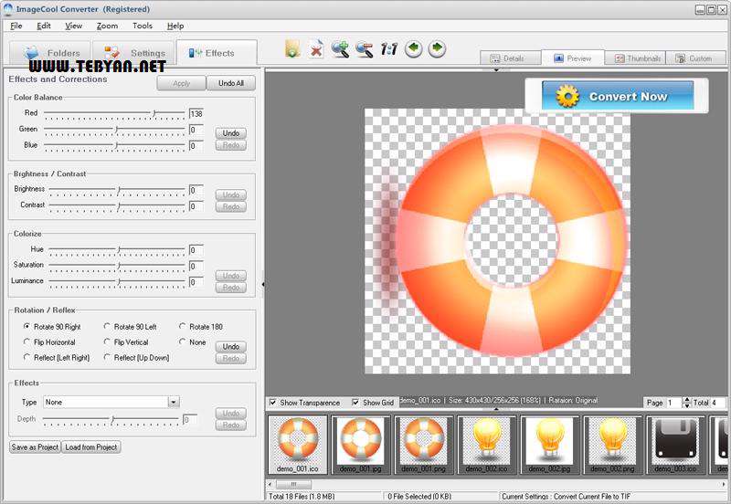 مشاهده، ویرایش و تبدیل تصاویر، ImageCool Converter 1.12 Build 121022