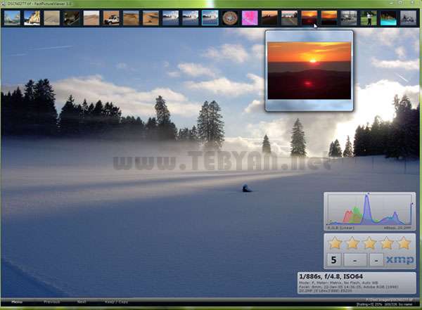 نمایش حرفه ای تصاویر، FastPictureViewer Home Basic 1.9.271