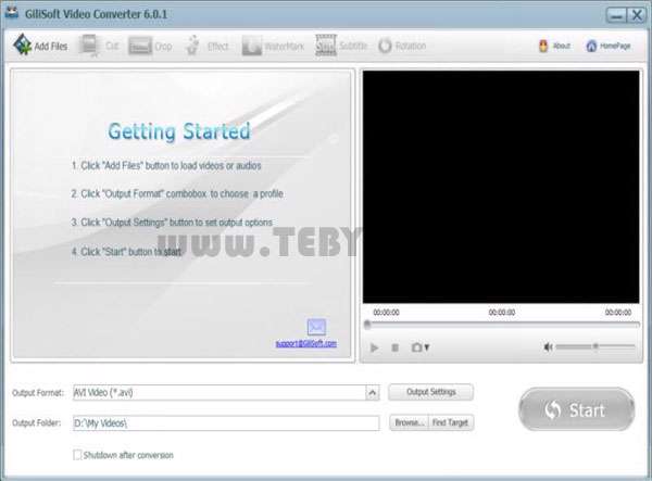 تبدیل فایل های ویدئویی، GiliSoft Video Converter 6.4