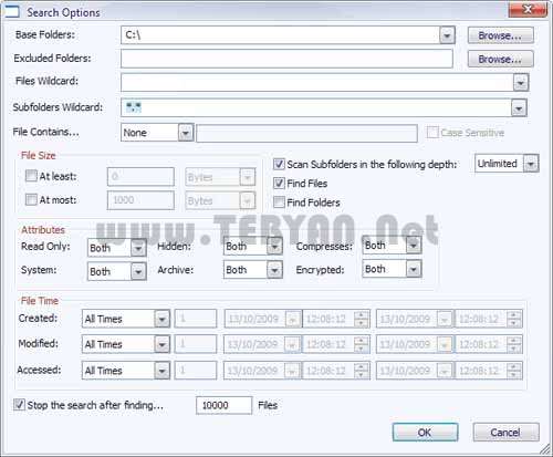 جستجوی سریع در ویندوز، Search MyFiles 2.35
