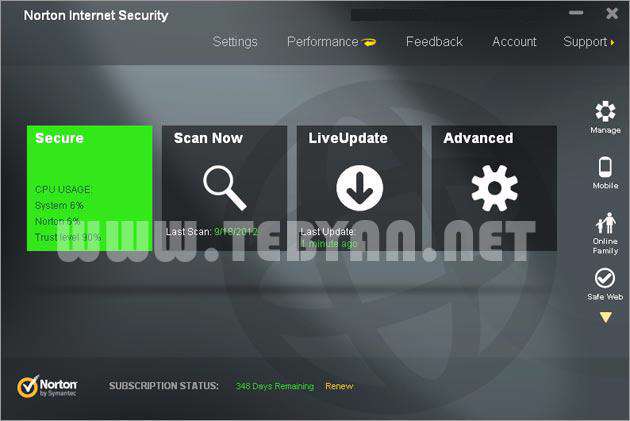 بسته امنیتی نورتون، Norton Internet Security 2013 20.2.0.19 Final