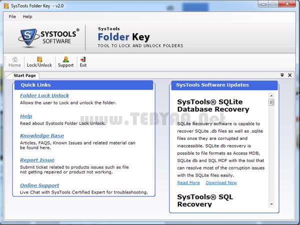 رمزگذاری روی فولدرها، SysTools Folder Key 2.0