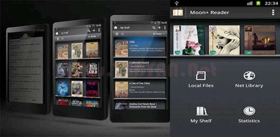 نرم افزار کتابخانه و کتاب خوان نسخه اندروید، Moon+ Reader Pro v1.8.7