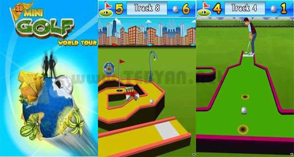 بازی زیبای مینی گلف نسخه جاوا، 3D Mini Golf World Tour