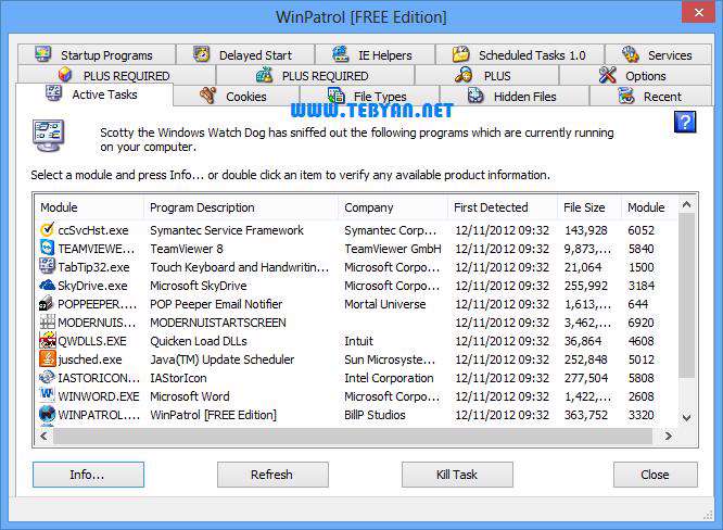 امنیت رایانه در برابر جاسوسی، WinPatrol 2013 PLUS 26.1.2013 Final