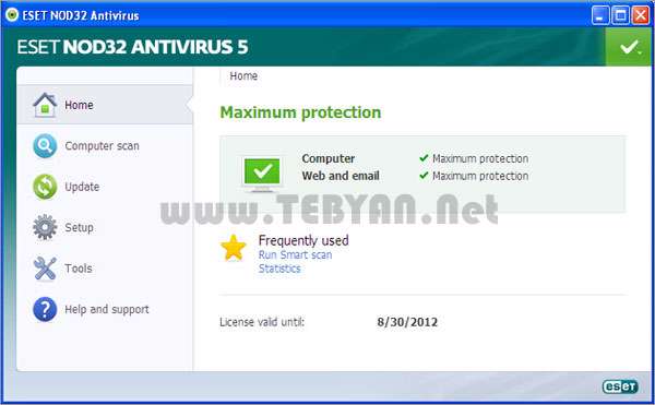 آنتی ویروس نود 32 + آپدیت، ESET NOD32 Antivirus 5.2.15.1