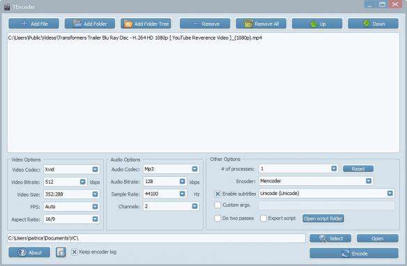 تبدیل انواع فرمت های ویدیویی، TEncoder 3.2.1 Final