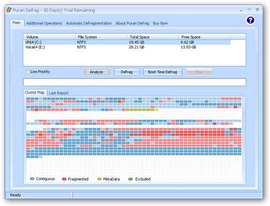 یکپارچه سازی هارددیسک، Puran Defrag 7.6