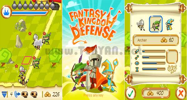 بازی دفاع پادشاه فانتزی نسخه جاوا، Fantasy Kingdom Defense