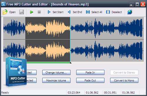 برش و ویرایش فایل های صوتی، Free MP3 Cutter and Editor 2.6.0.1680 