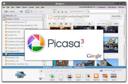 مدیریت تصاویر رایانه، Picasa 3.9 Build 136.18