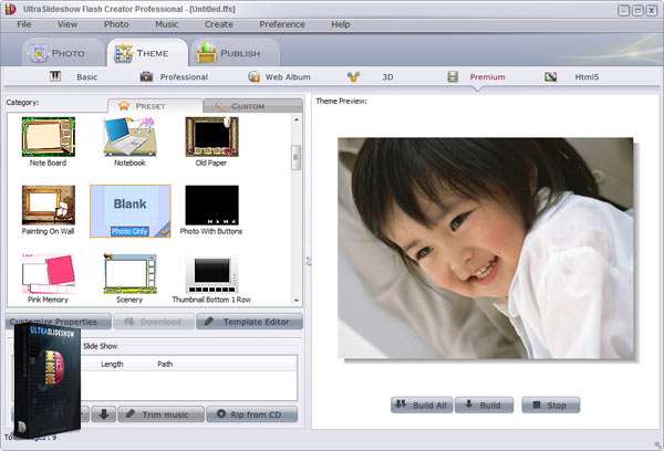 ساخت قدرتمند اسلایدشو فلش، Ultraslideshow Flash Creator Pro 1.58