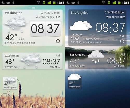 آخرین وضعیت هواشناسی نسخه اندروید، GO Weather EX Premium 3.7