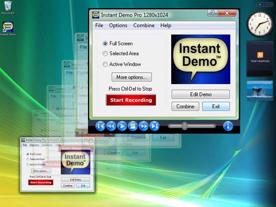 فیلمبرداری از صفحه دسکتاپ، Instant Demo Studio 8.50.48